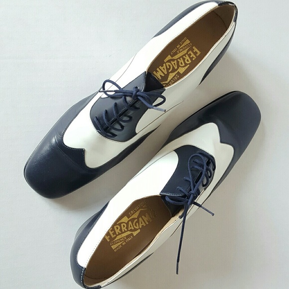 Salvatore Ferragamo Shoes - Mint vintage Ferragamo spectator shoes.